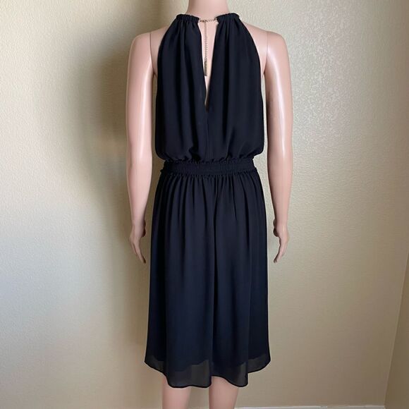 Michael Michael Kors Hayden Chain Neck Dress Black Size 0 - Picture 6 of 10